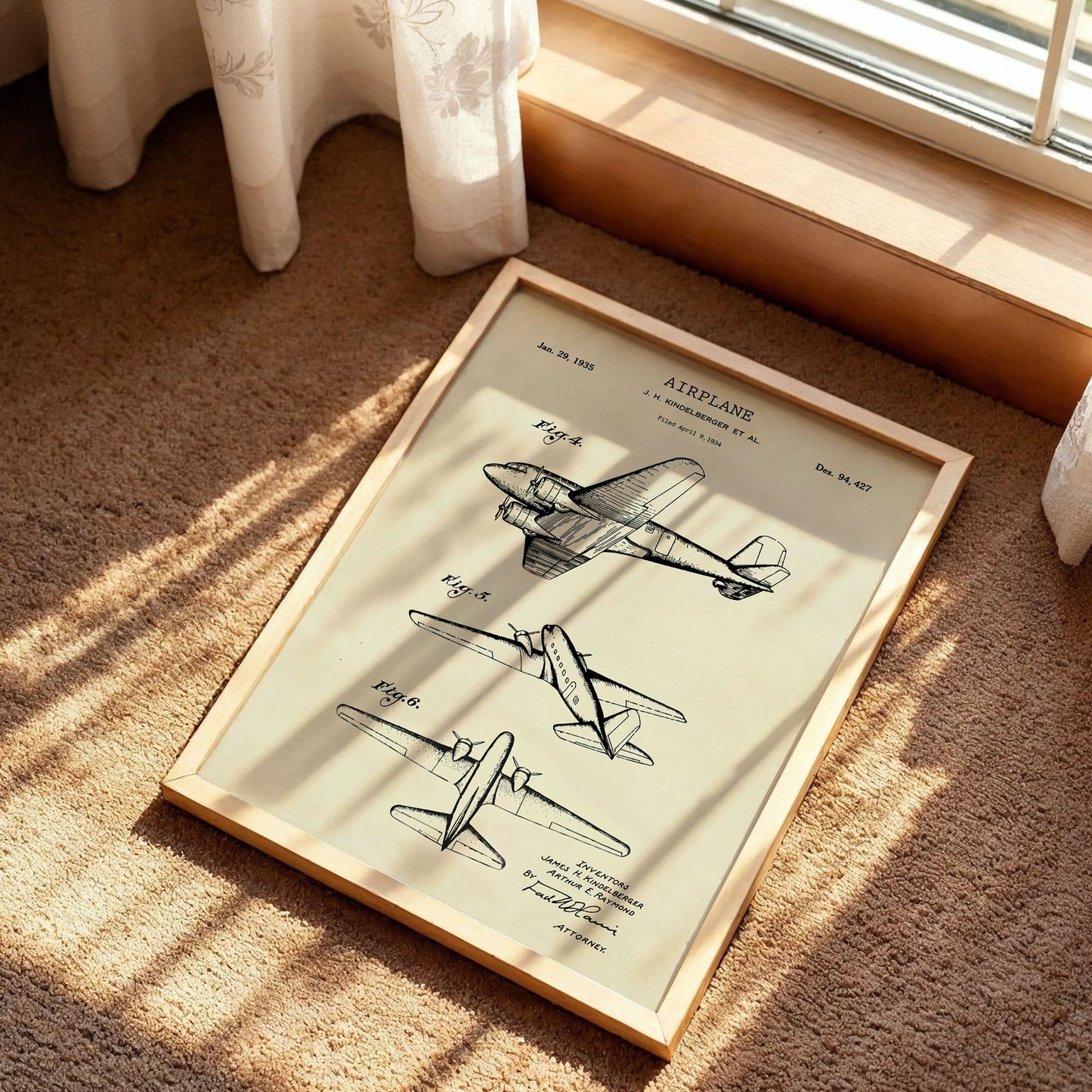 Vintage Aviation Pilot Poster