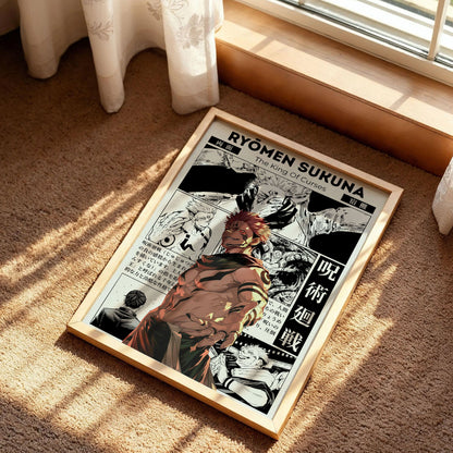 Ryomen Sukuna Jujutsu Kaisen Anime Poster