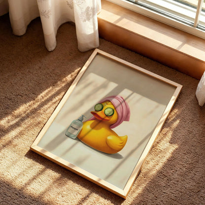Funny Duck Bathroom Print