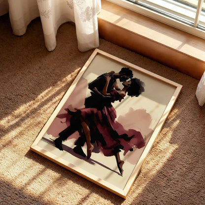 Black Couple Love Art