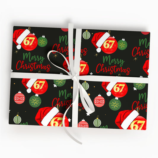 67 Meme Funny Christmas Gift Wrap