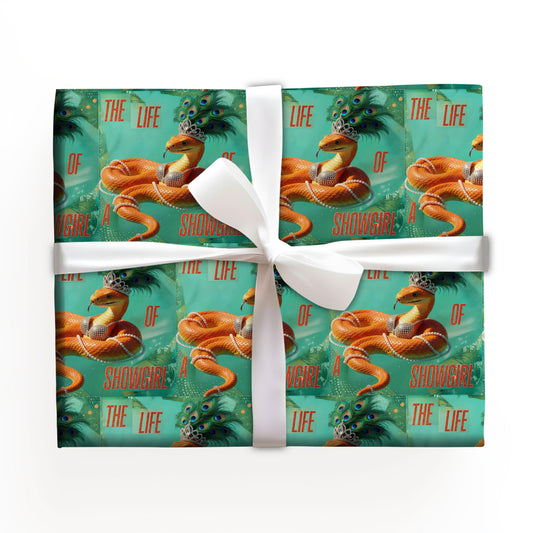 Snake Aqua Red Taylor Swift Gift Wrap