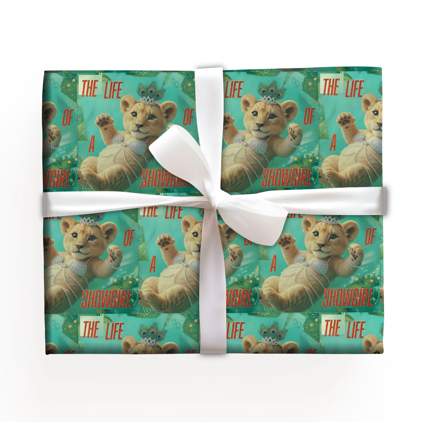 Lion Cub Showgirl Aesthetic Wrapping Paper