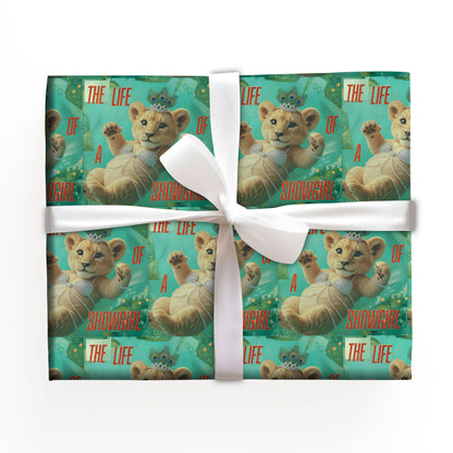 Lion Cub Showgirl Aesthetic Wrapping Paper