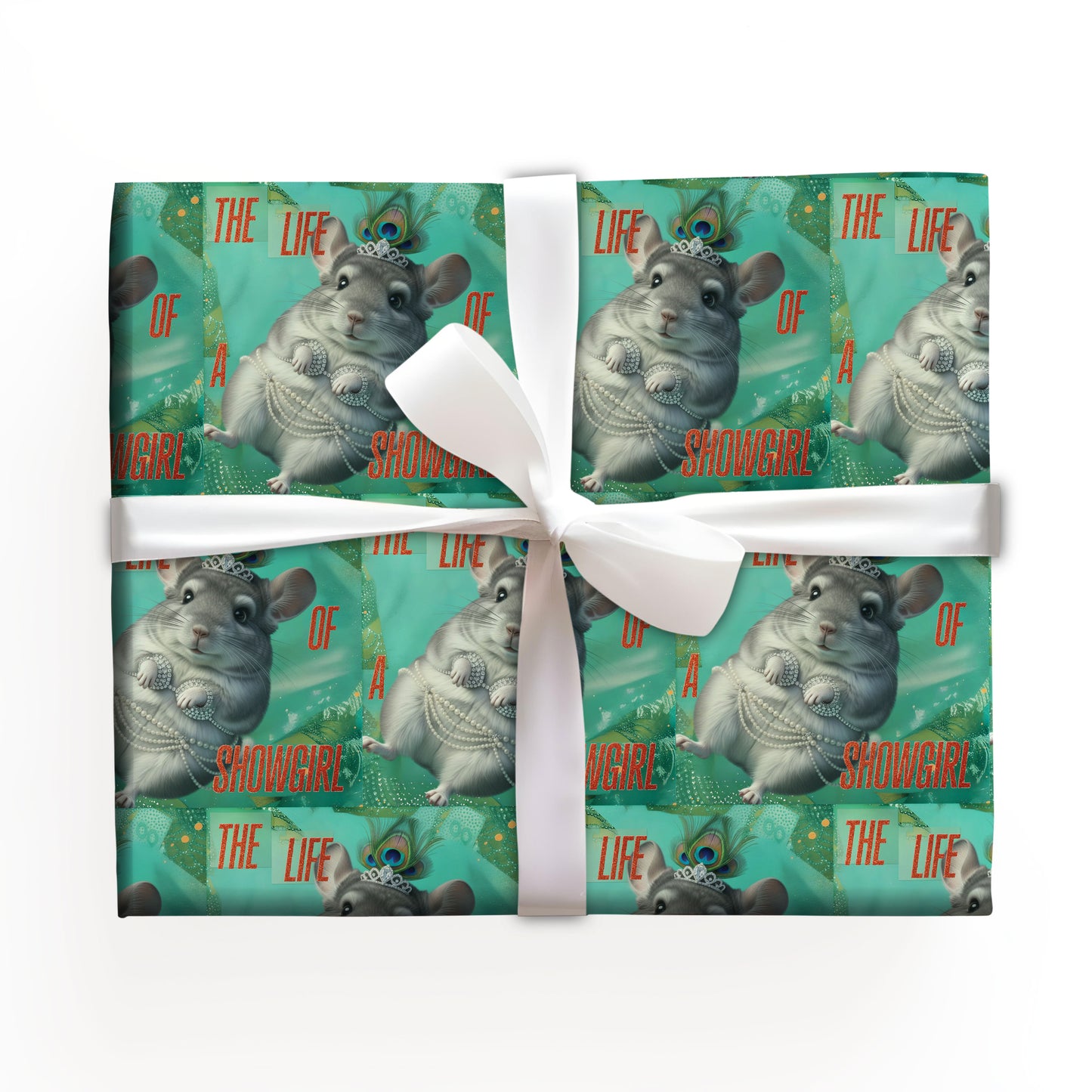 Chinchilla Elegant Showgirl Wrapping Roll