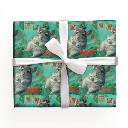 Chinchilla Elegant Showgirl Wrapping Roll