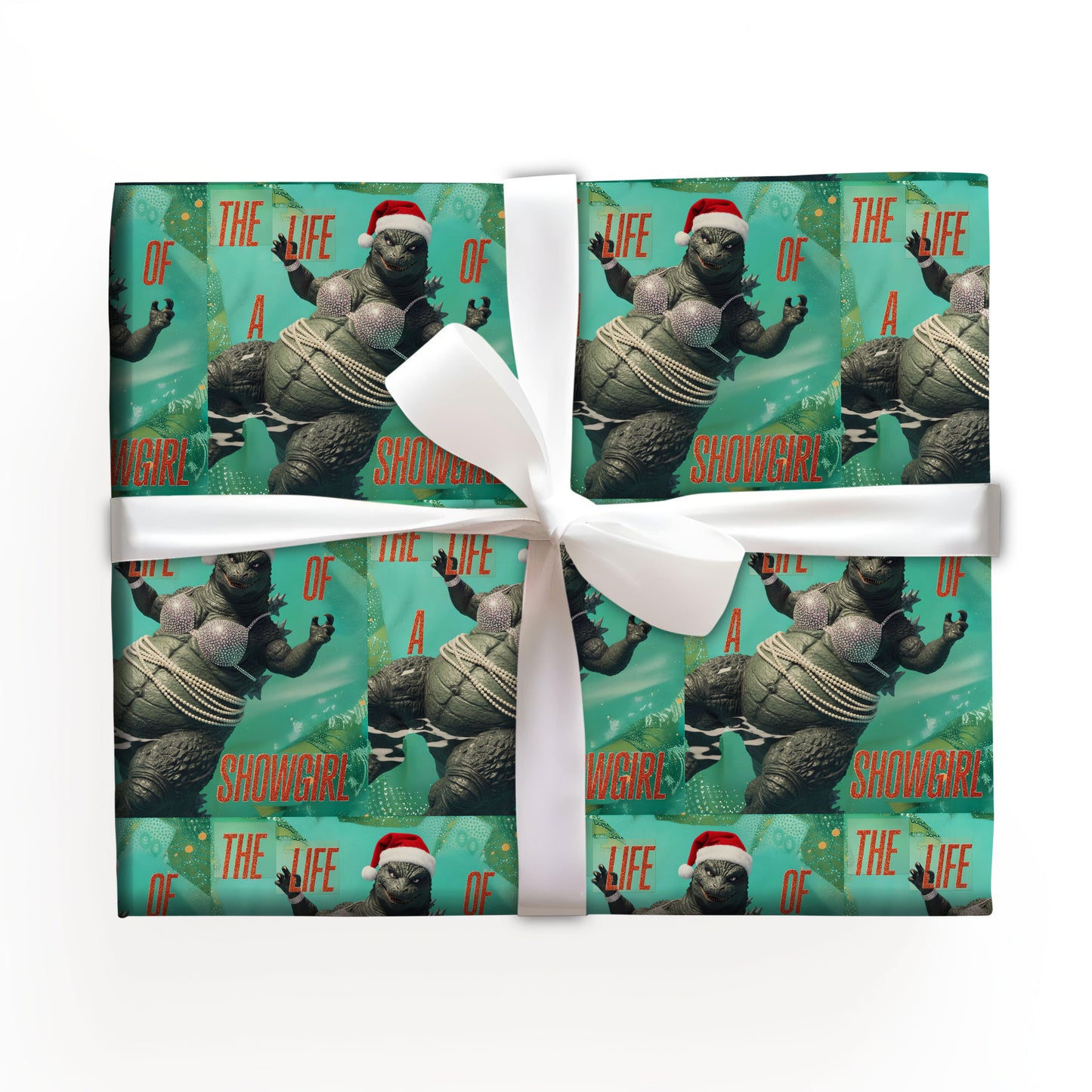 Godzilla Glam Pop Star Gift Wrap