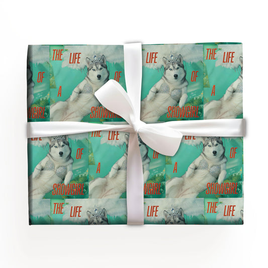Husky Retro Taylor Swift Gift Wrap