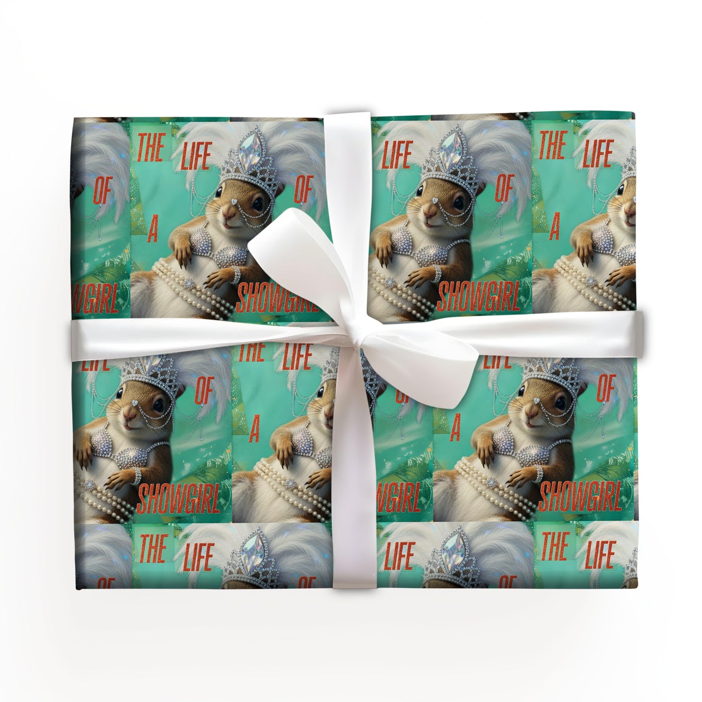 Squirrel Chic Showgirl Wrapping Sheet