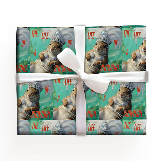 Squirrel Chic Showgirl Wrapping Sheet