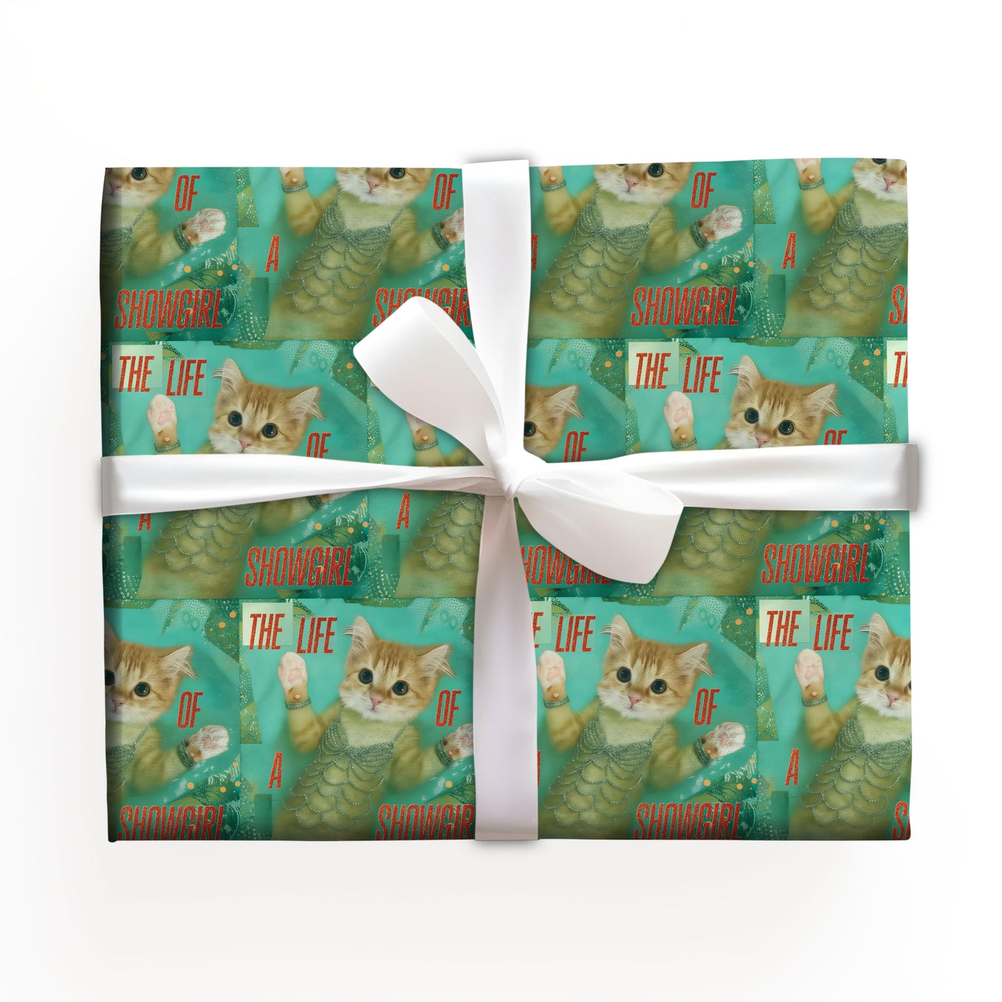 Kitty Taylor Swift Showgirl Wrapping Paper