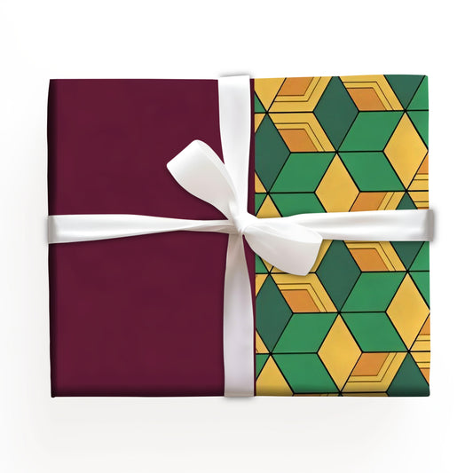 Demon Slayer Gift Wrap Paper for Xmas Winter Holiday Gifts