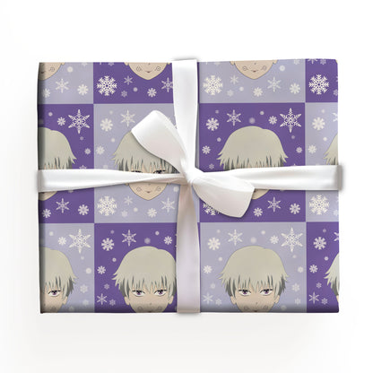 Jujutsu Kaisen Gift Wrap with Holiday Trees