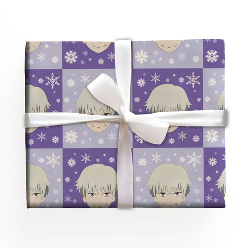 Jujutsu Kaisen Gift Wrap with Holiday Trees