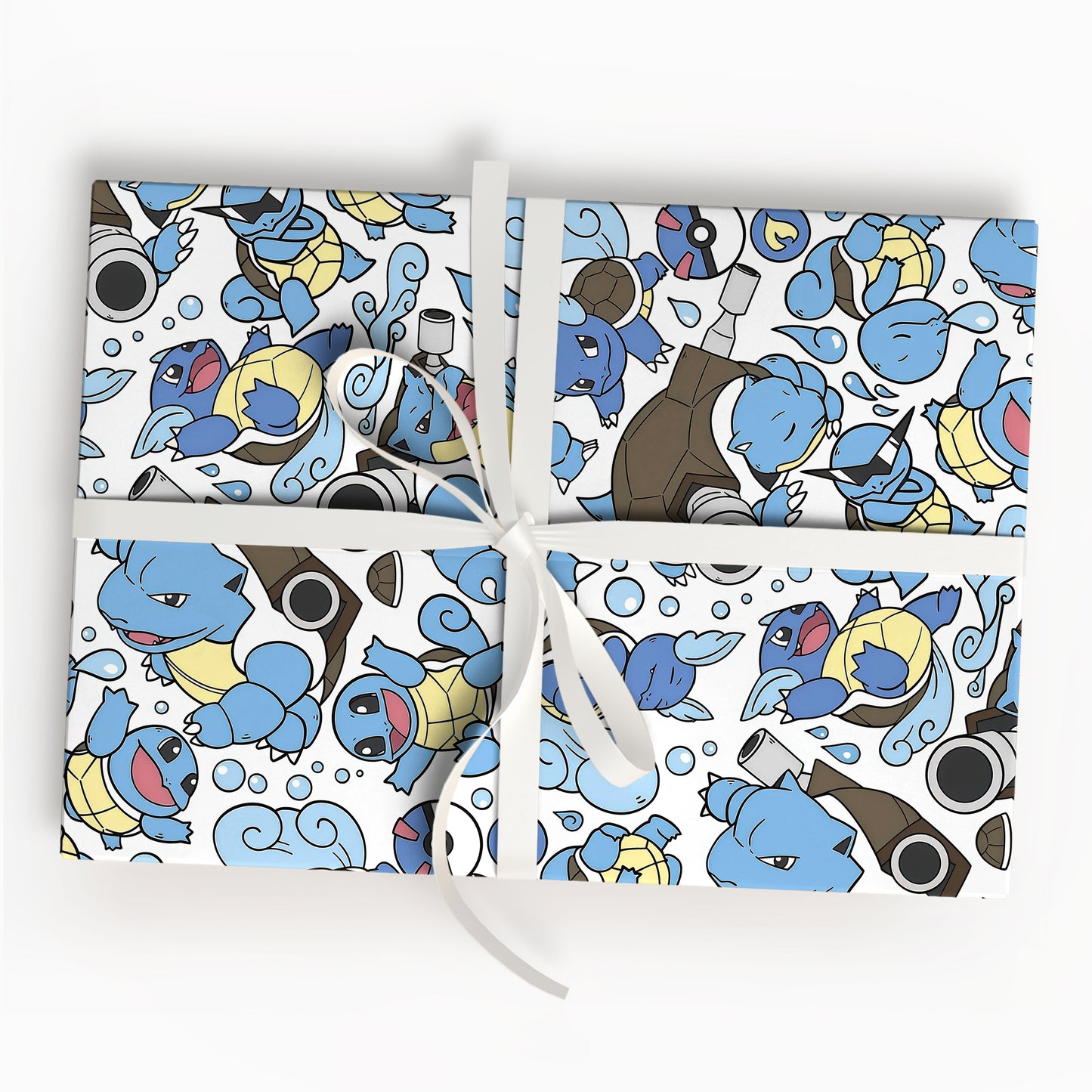 Squirtle Wartortle Blastoise Pokemon Wrapping Paper
