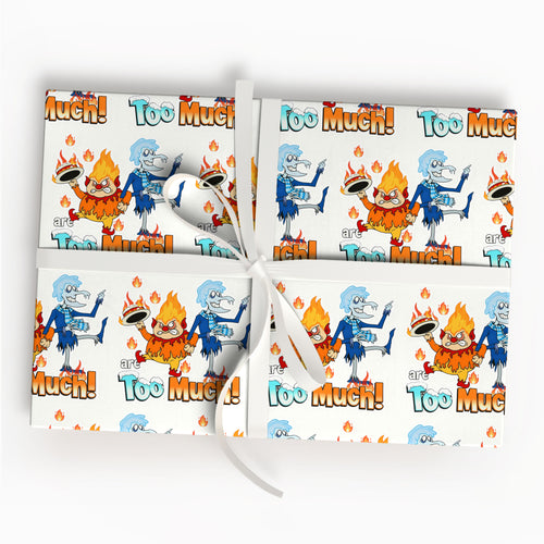 A Miser Brothers' Christmas Wrapping Paper