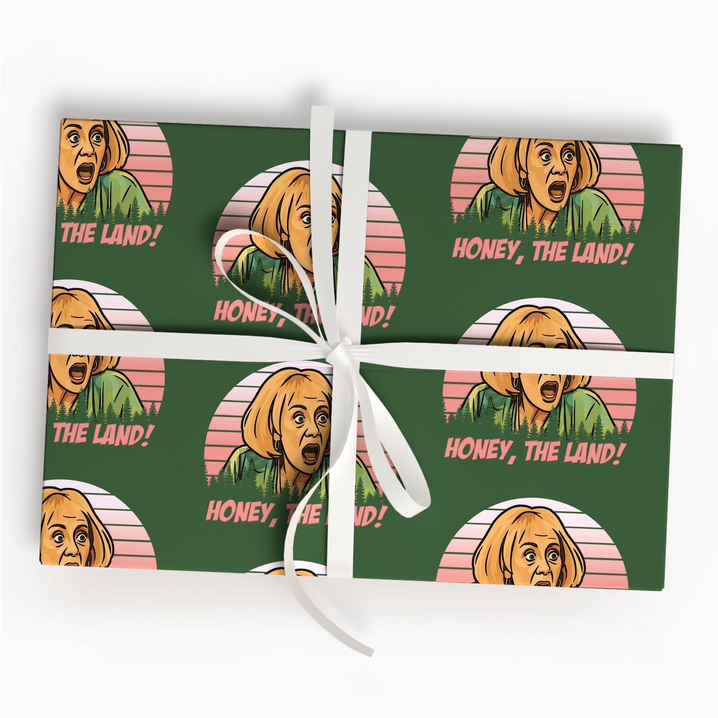 Honey, The Land! Wrapping Paper