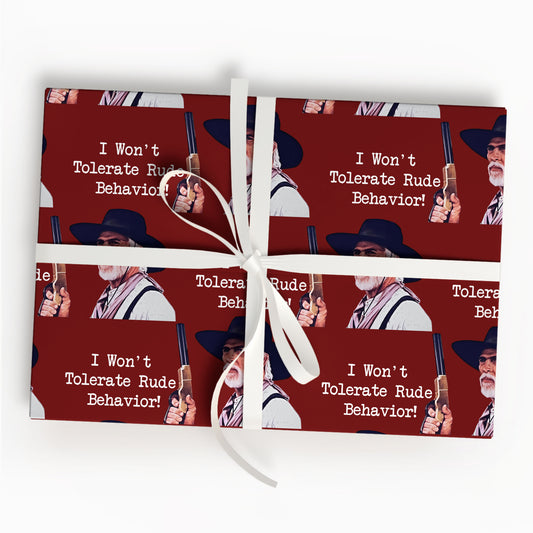 Lonesome Dove Christmas Wrapping Paper Roll
