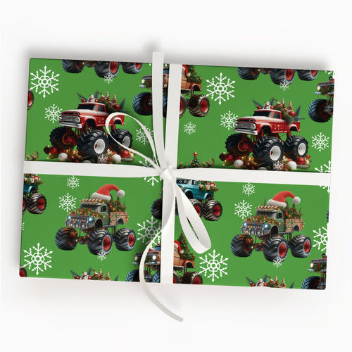 Monster Trucks Wrapping Paper