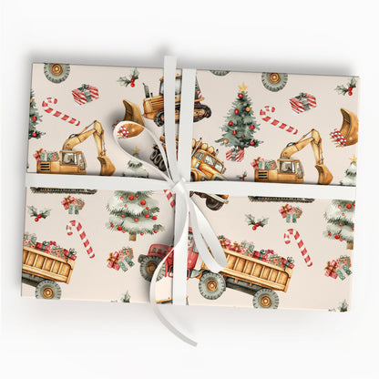 Monster Trucks Wrapping Paper Sheet