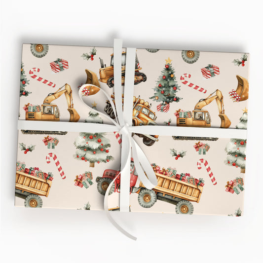 Monster Trucks Wrapping Paper Sheet