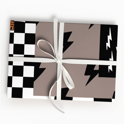 Monster Truck Christmas Wrapping Paper, Kids Birthday Gift Wrap