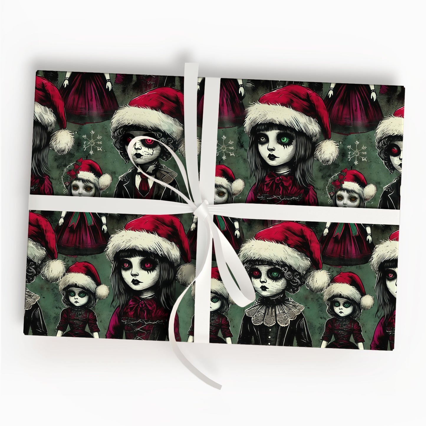 Gothic Christmas Wrapping Paper Roll