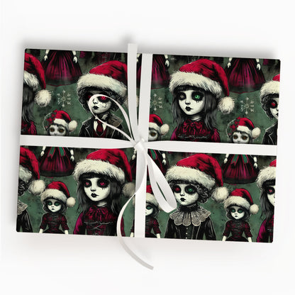 Gothic Christmas Wrapping Paper Roll