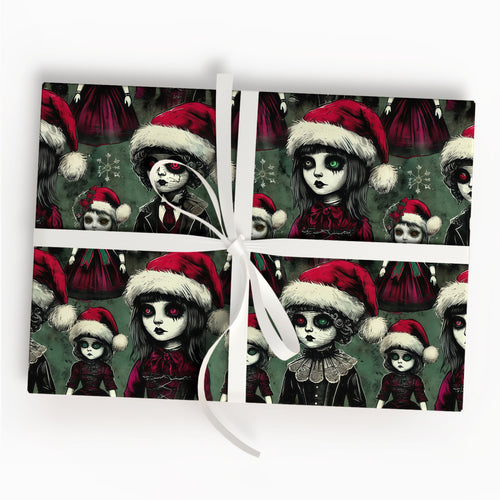 Gothic Christmas Wrapping Paper Roll