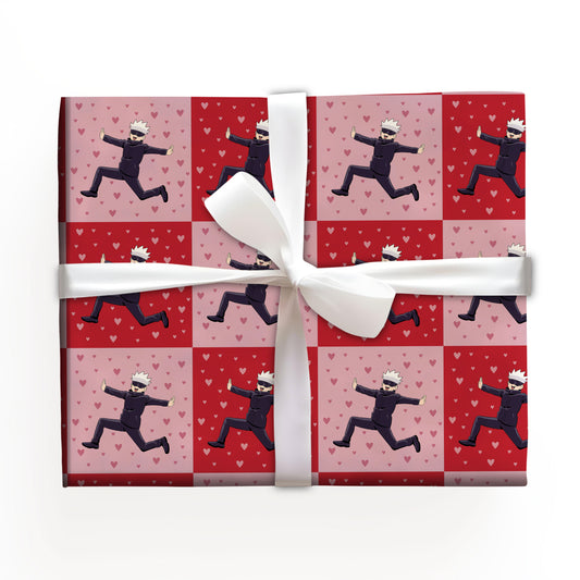 Gojo Red Christmas Wrapping Paper Roll