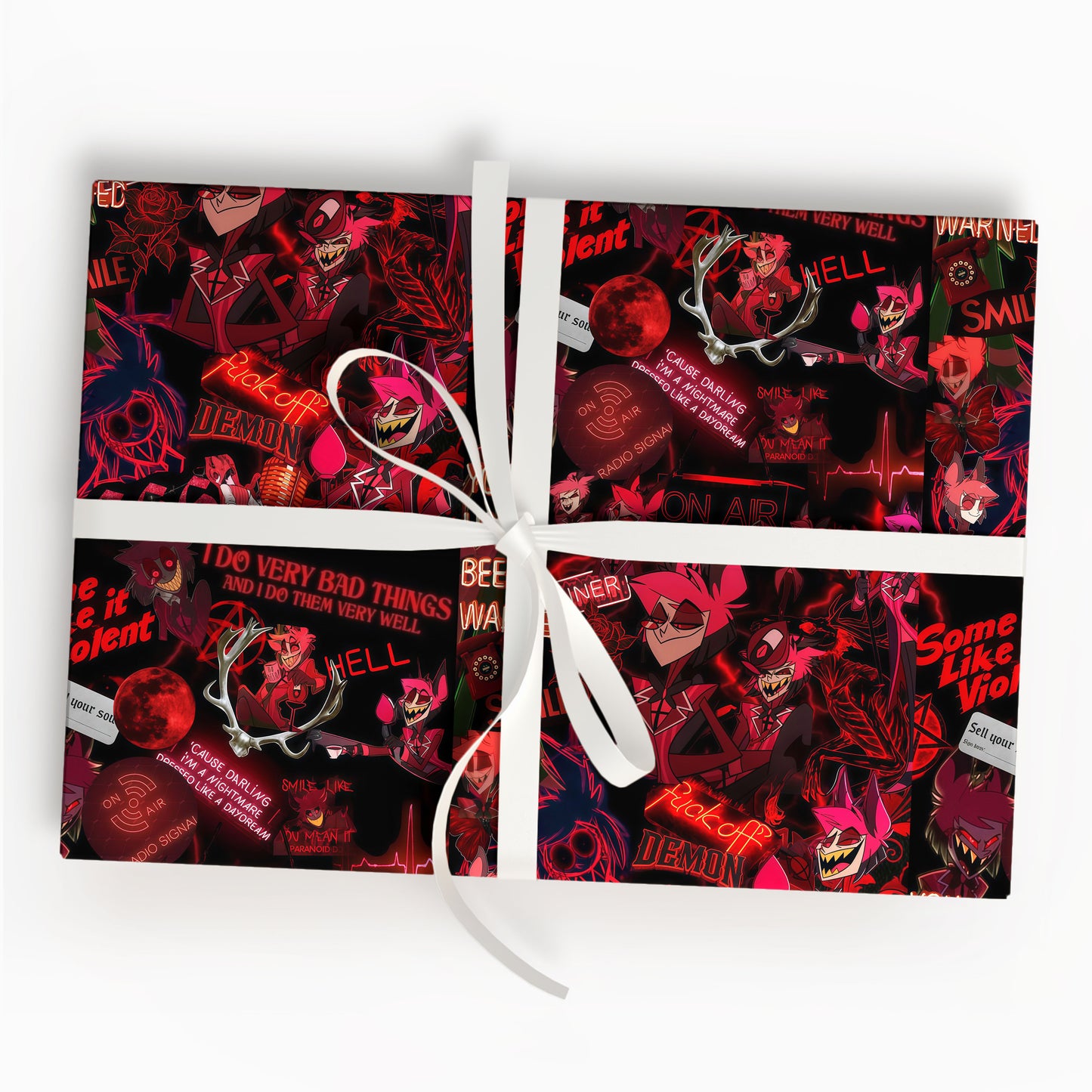 Hazbin Hotel Wrapping Paper Birthday Gift