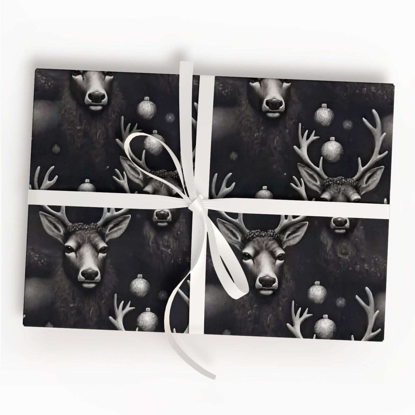 Gothic Reindeer Wrapping Paper
