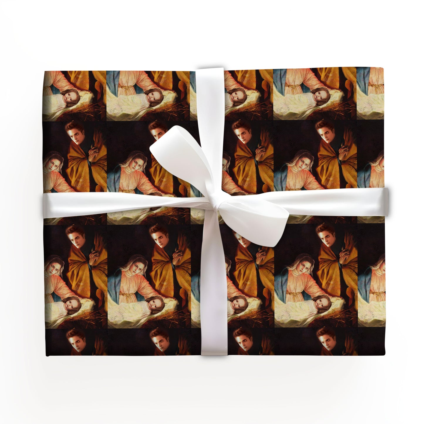 Twilight Holy Family Wrapping Paper Gothic Gift Wrap