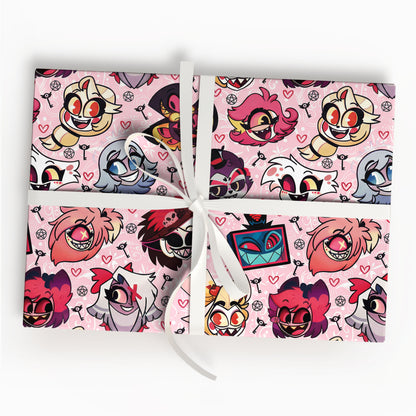 Hazbin Hotel Wrapping Paper Gift For Birthday