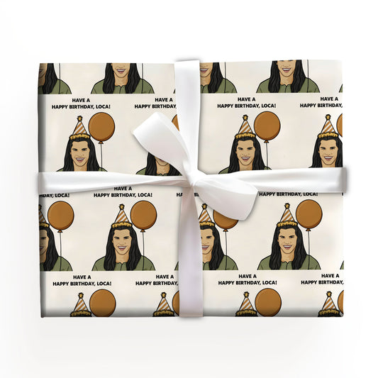 Have A Happy Birthday Local Gothic Christmas Wrapping Paper