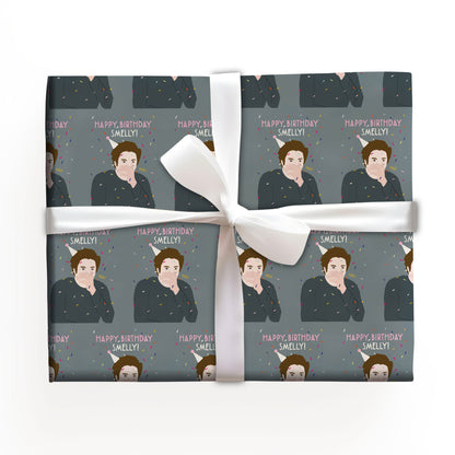 Happy Birthday Smelly Edward Wrapping Paper Love Gift