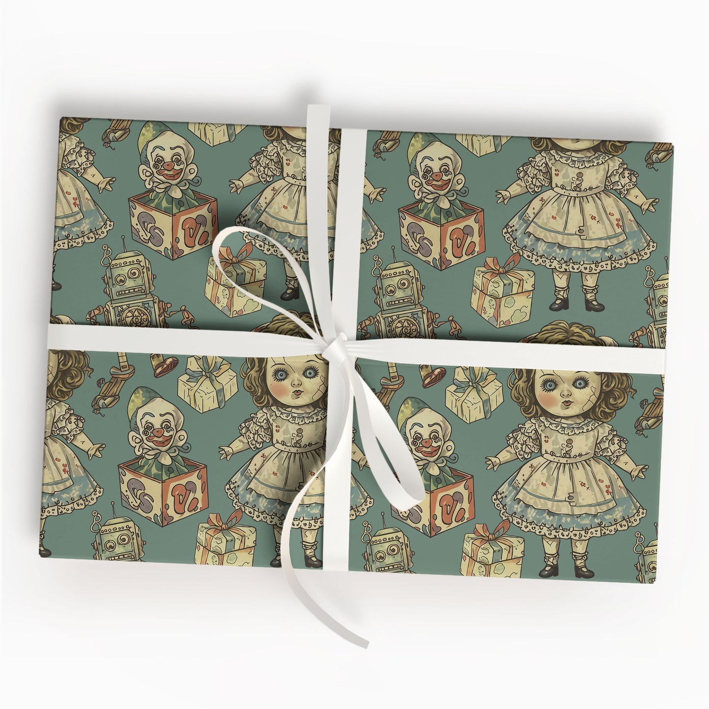 Gothic Baby Christmas Wrapping Paper