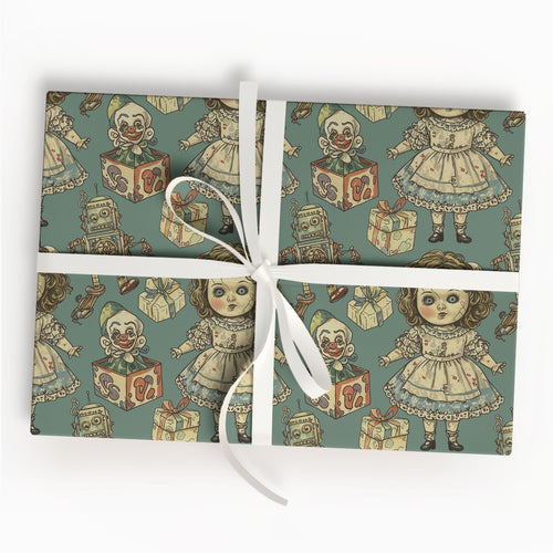Gothic Baby Christmas Wrapping Paper