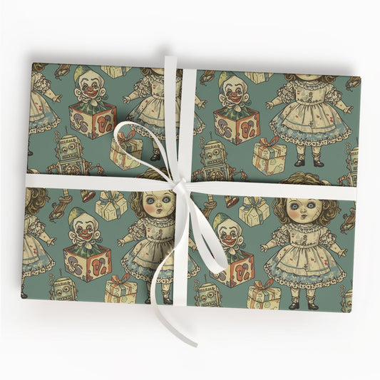 Gothic Baby Christmas Wrapping Paper