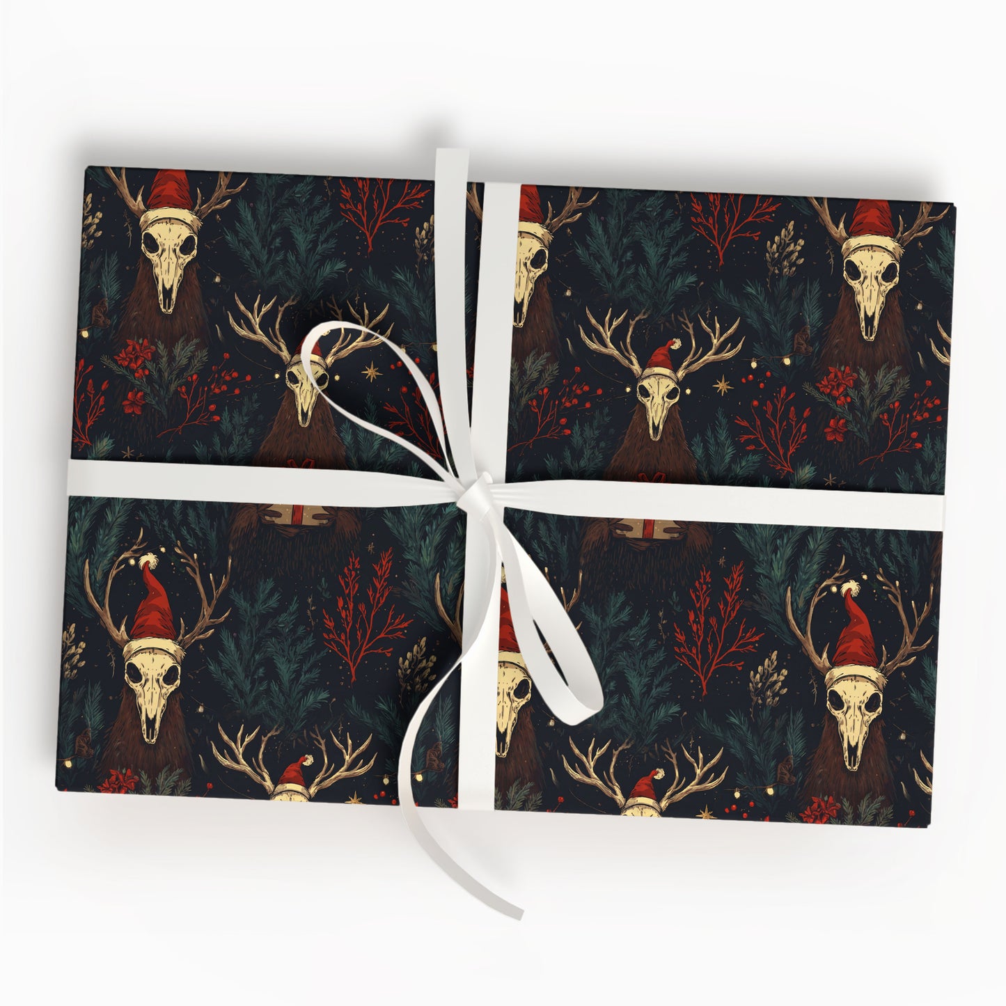 Reindeer Gothic Wrapping Paper