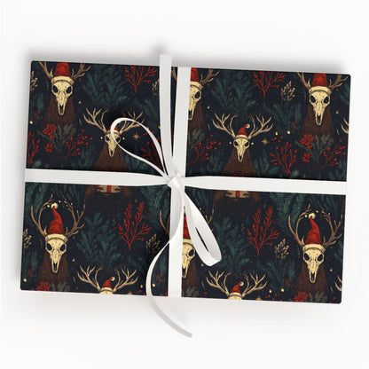 Reindeer Gothic Wrapping Paper