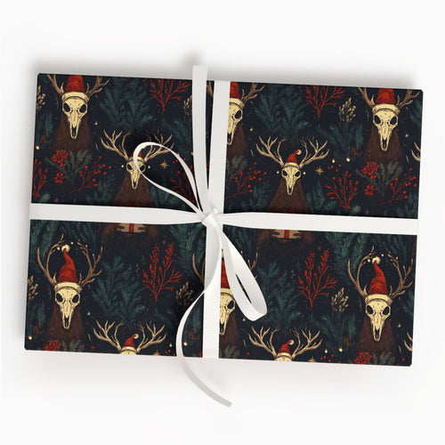 Reindeer Gothic Wrapping Paper