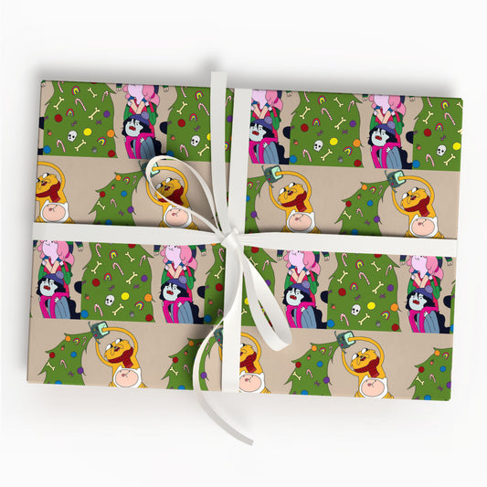 Adventure Time Wrapping Paper Xmas Gift
