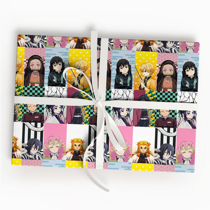 Demon Slayer Wrapping Paper Holiday Gift