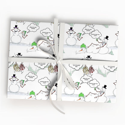 Snowman Wrapping Paper
