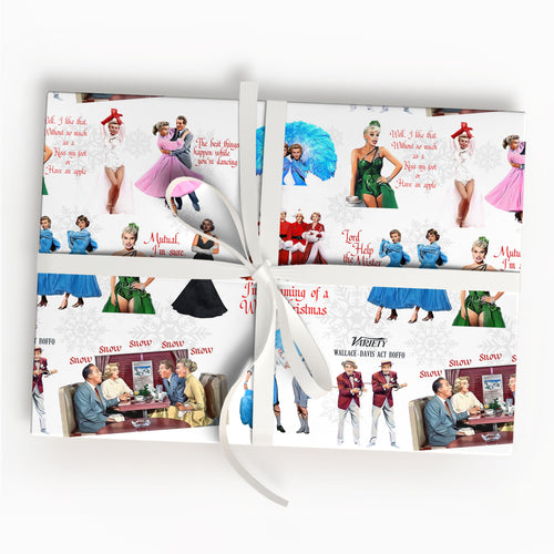 White Christmas Wrapping Paper Sheet