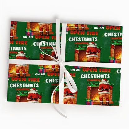 Cheerful Santa Xmas Wrapping Paper for Fun Gifts