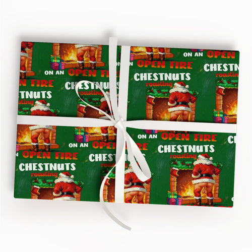 Cheerful Santa Xmas Wrapping Paper for Fun Gifts