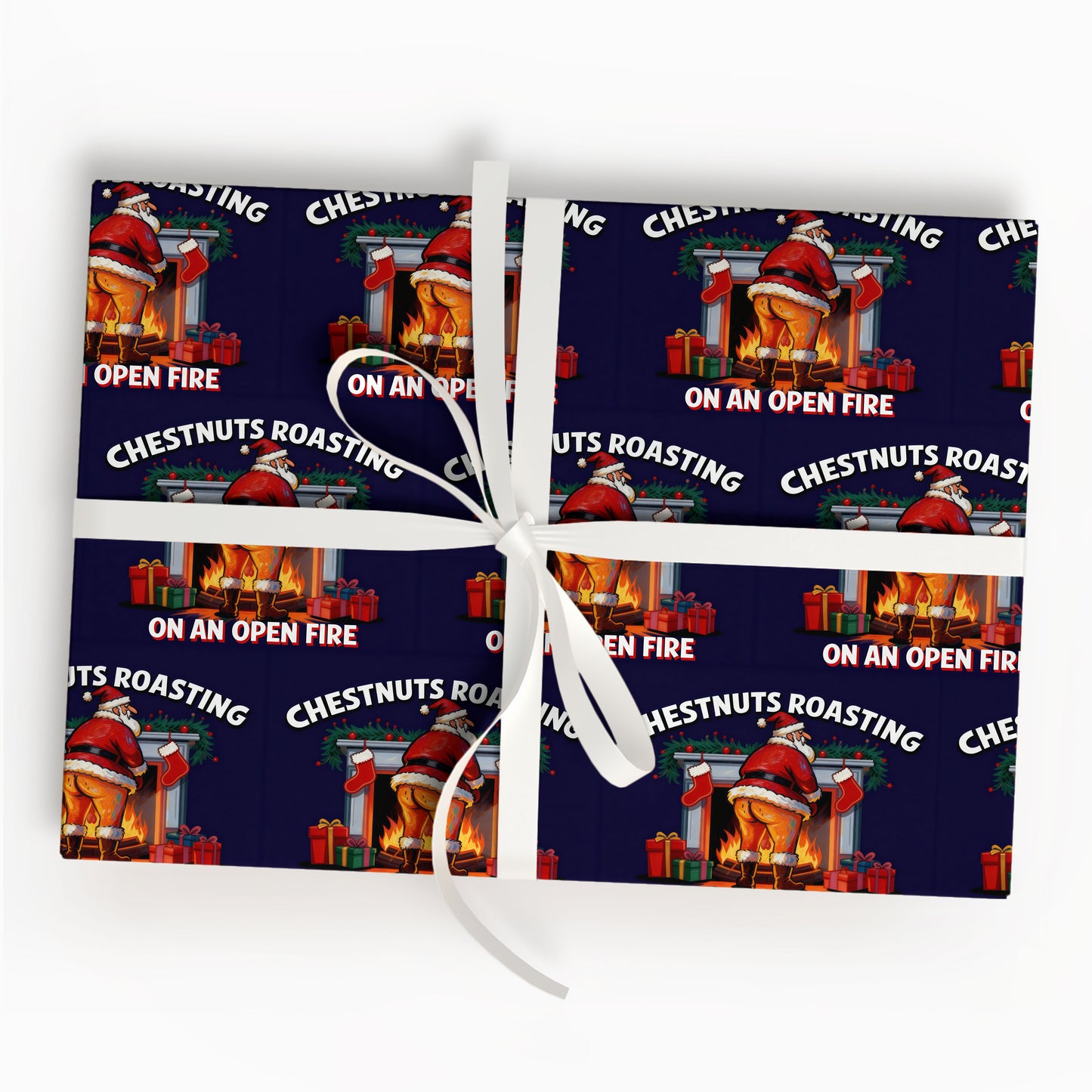 Santa Christmas Gift Wrap Roll