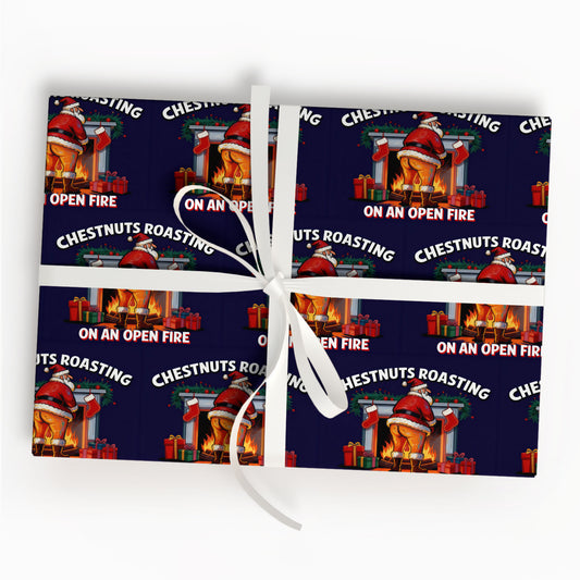 Santa Christmas Gift Wrap Roll